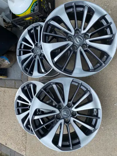 For sale 18 inch rims came off a 2017 Acura RDX SUV. Asking $250.00 obo