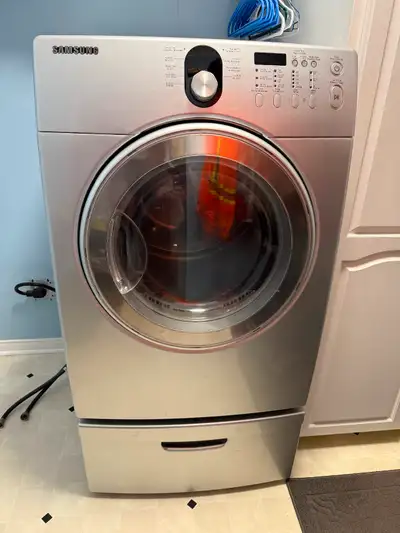Samsung Dryer with Pedestal included in GUC in a SFH. Brand new heating element installed in it. Has...