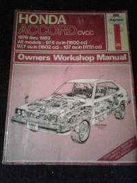 Haynes HONDA ACCORD Manual