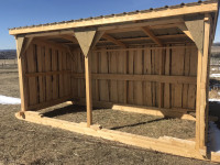 Livestock shelters /Horse shelters /Storage sheds /Feed sheds