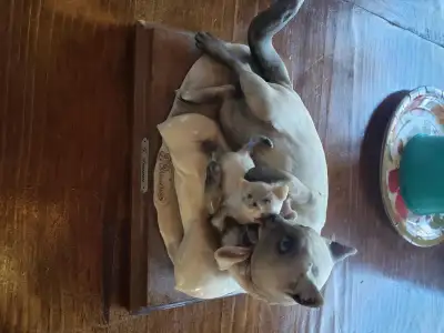 Giuseppe Armani Siamese Cat Kitten Sculpture, View more