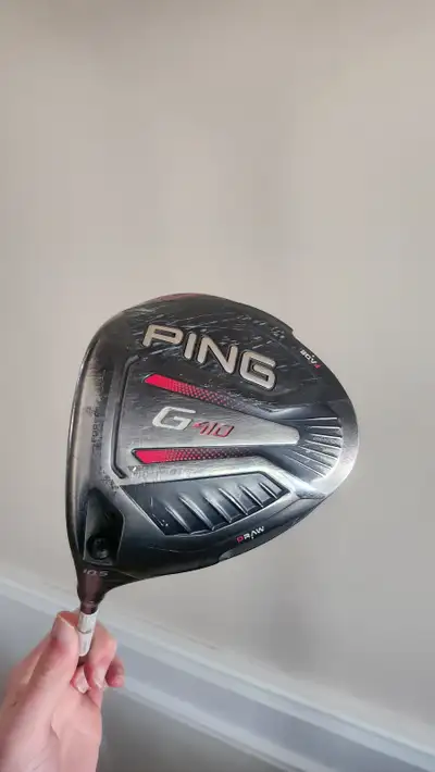 PING G410 Driver (LH-Regular). Some wear but no dents or major scuffs. No head cover. Adjustable lof...