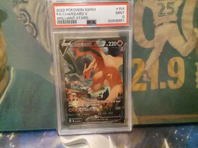 PSA 9 Charizard v alt art pokemon , View more