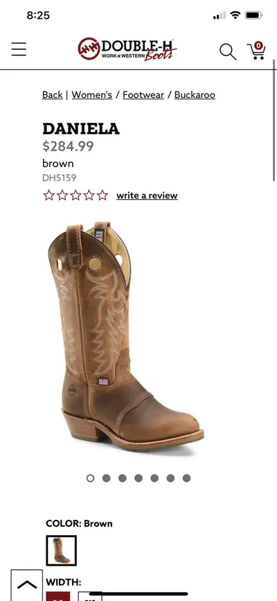 Double H Womens cowboy boots, View more