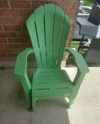 Plastic patio chair