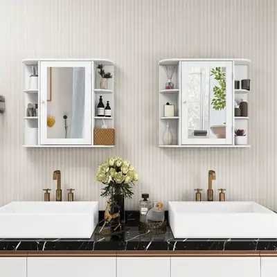 Condition: New – Unused, unopened, and undamaged in original packaging ️ Material: MDF Color: White...