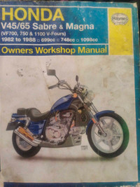 Honda sabre and magna repair manual 