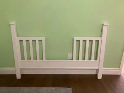 FREE - Pottery Barn Filmore Toddler Rail - Simply White, View more
