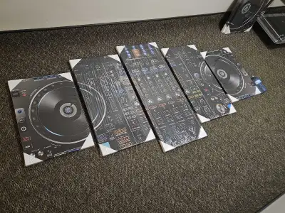 5 in 1 GIANT Canvas Art framed picture frame modern home decor, View more