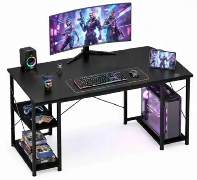 Brand New in Box 55” Desk w/ Shelf , View more