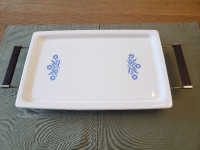 Corning Serving Tray and Stand