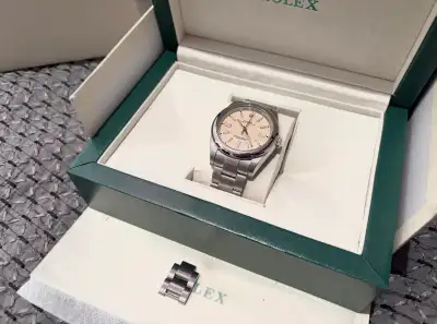 Oyster Perpetual Watch Rolex 41mm Stainless Steel Beige Cream, View more