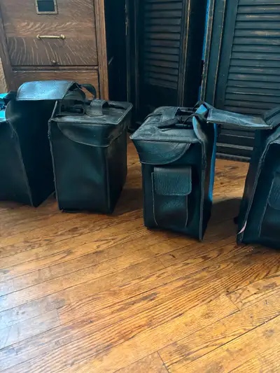 Black Leather Bags , Great shape, only used for a short time. $25