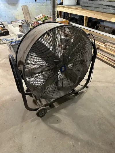 DRUM FAN Heavy Duty 36” Tilt Powerful 3 foot tilting drum fan. Just dirty works Perfectly! $360.
