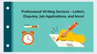 Professional Writing Services + Notary $30,  Letters, Disputes 