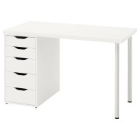 IKEA Lagkapten with Alex drawer in white