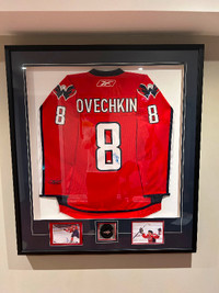 Alexander Ovechkin #8 Signed Jersey Professionally Framed
