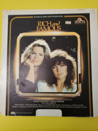 Jacqueline Bisset Rich & Famous 1981 CED Drama Movie Video Disc