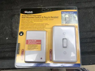 Wall Mount Switch and Plug-in Receiver, View more