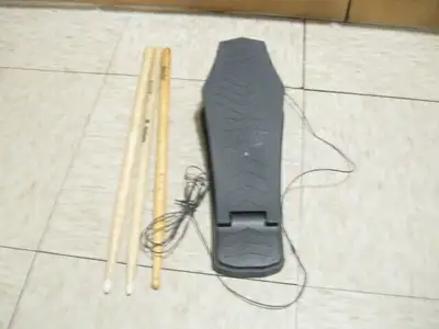 Band RedOctane Guitar Hero Drum Kick Pedal Microphone & Sticks, View more