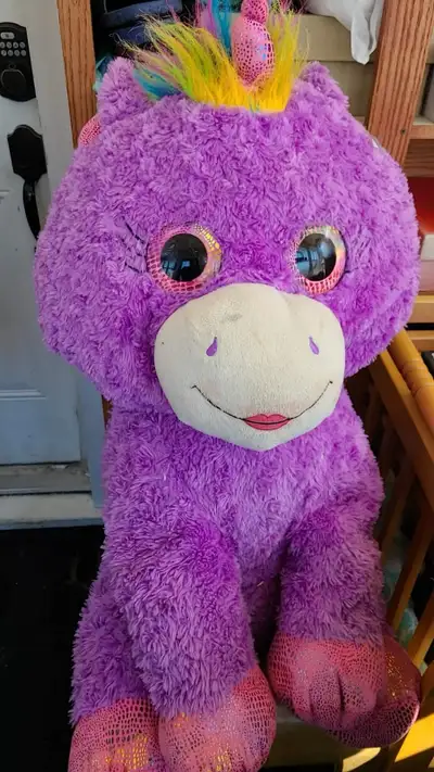 Large Purple Unicorn Plush Toy, View more