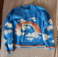Blue Rainbow Children Sweater