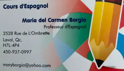 Cours d'Espagnol privé, donne par une professeure d’origine latino-américaine avec une vaste expérie...