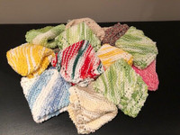 Hand-knit dish clothes
