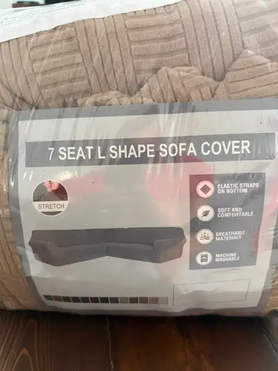 7 seat L shape sofa cover, View more