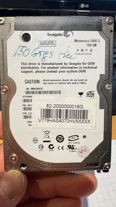 SEAGATE MOMENTUS 5400.3 160 GB HD, View more