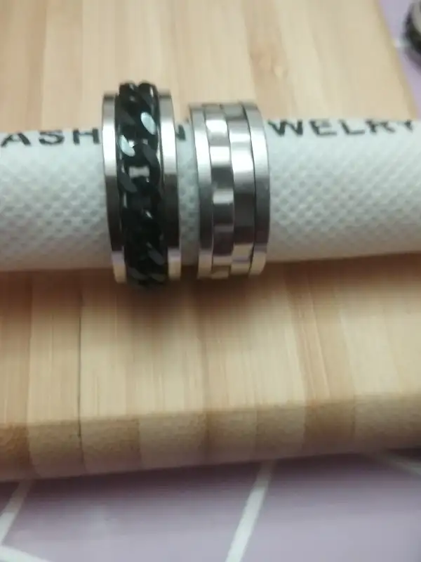 3 mens stainless steel ri gs all like new hurry they wont last in Jewellery & Watches in City of Halifax - Image 5
