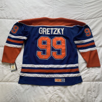 Wayne Gretzky Blue CCM Edmonton Oilers Jersey