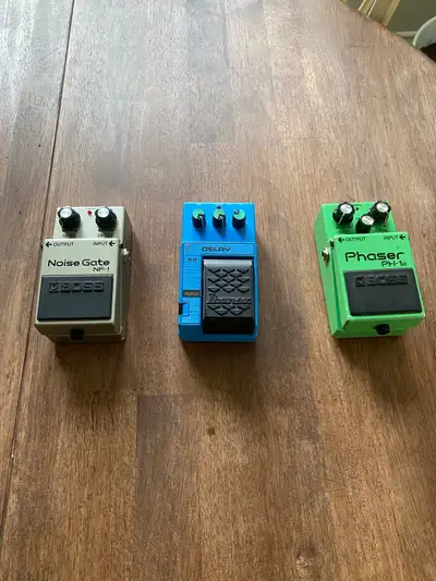 Boss Phaser PH-1R Ibanez DL10 Delay Noise Gate NF-1 (Sold)