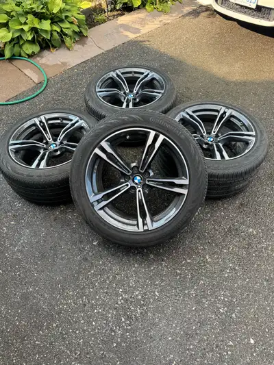 Original 19 inch Bmw rims and tire set of 4 19 inch rims Oem Bmw M performance rims M SERIES RIMS Or...