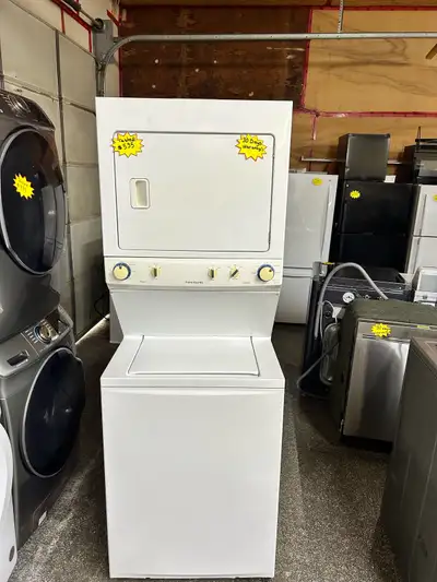 Washer and dryer combo 27”  wide -  %100 working , View more