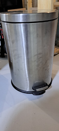 Stainless Steel Trash Bin with Foot Pedal - Convenient