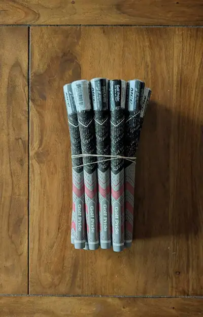 Golf Pride MCC Teams Grey/Red Plus4 Standard Grips (Set of 13), View more