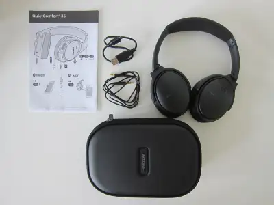 BOSE QUIETCONFORT 35 NOISE CANCELLILING BLUETOOTH HEADPHONES BK, View more