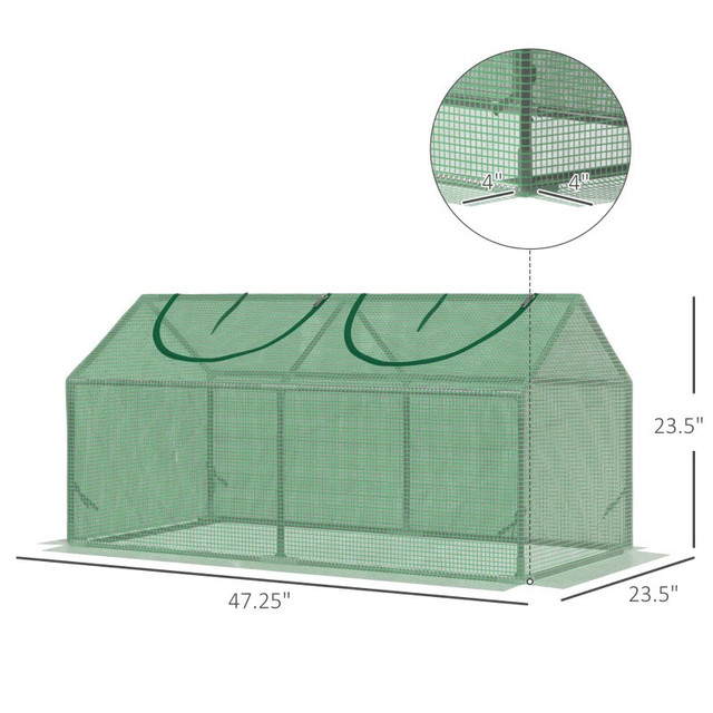 47" x 24" x 24" Portable Mini Tunnel Greenhouse in Patio & Garden Furniture in Markham / York Region - Image 2
