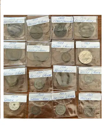 VARIOUS WORLD COINS