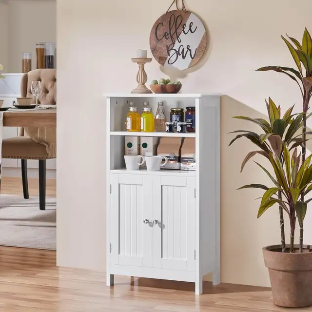 Double door Bathroom Floor Cabinet, Free Standing Cabinet in Bathwares in Markham / York Region - Image 3