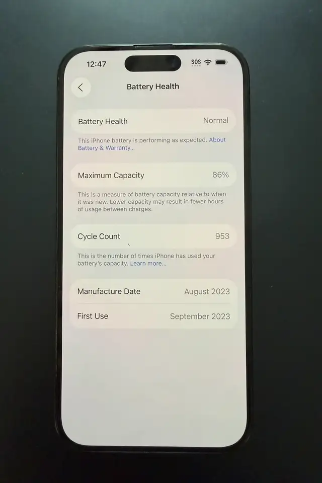 iPhone 15  PRO 256 GB BLUE in Cell Phones in Vancouver - Image 4