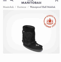 Manitobah Mukluk Short Waterproof boots Women’s 8 brand new 