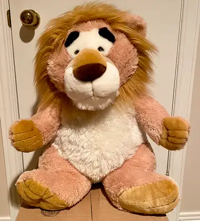 Lion Stuffed Plush Toy Animal Stitched Sitting 23” EUC, View more