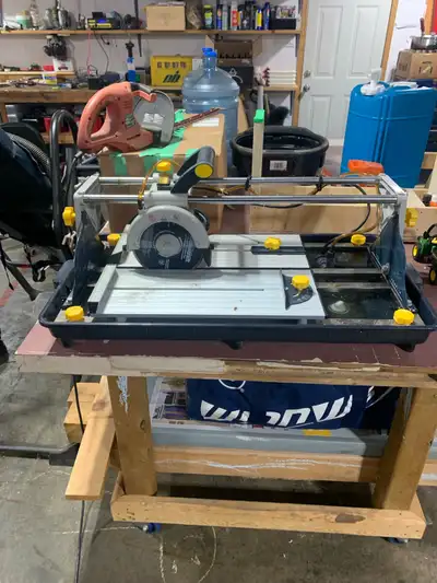 mastercraft sliding wet tile saw, View more