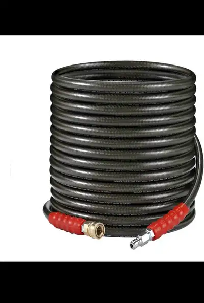 Brand new RIDGE WASHER Pressure Washer Hose 50 Feet X 3/8 Inch for Hot and Cold Water, 2-Wire Steel...