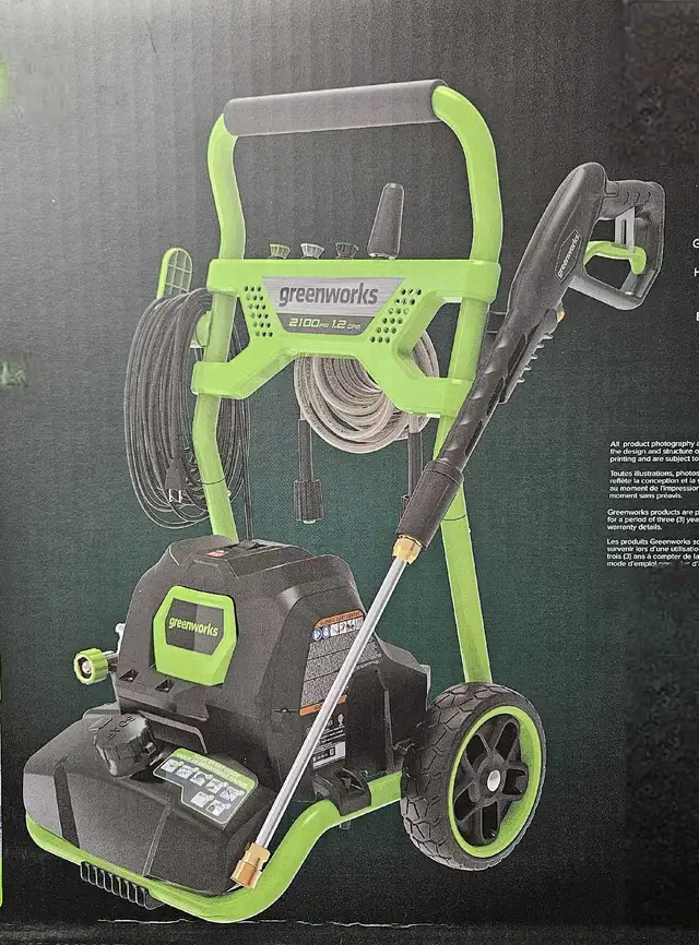 Greenworks Laveuse à Pression Électrique in Outdoor Tools & Storage in Longueuil / South Shore - Image 5