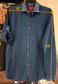 Zara Shirt, L, blue