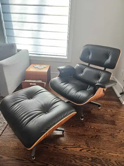 Authentic Eames Lounge chair and ottoman, View more