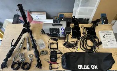 Selling a Blue OX flat tow bar (Apha 2) system & all hardware included. Designed for flat towing a v...